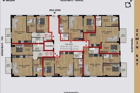 Dubleks daire  3+1  Antalya, Türkiye №223169 - 13