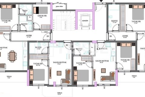 Apartment for sale  in Antalya, Turkey, 2 bedrooms, 81m2, No. 217180 – photo 25