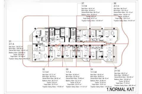 Apartment for sale  in Istanbul, Turkey, 2 bedrooms, 163m2, No. 212438 – photo 23