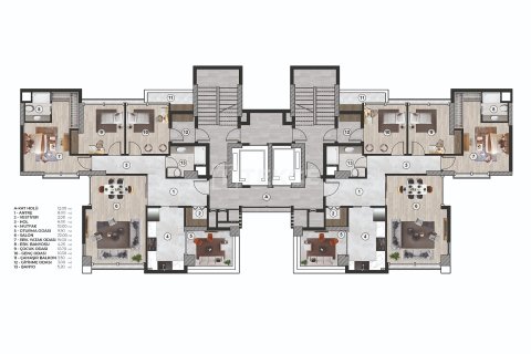 Продажа квартиры  в Мерсине, Турция 3+1, 195м2, №212432 – фото 30