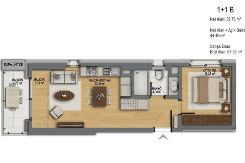 Apartment for sale in Istanbul, Turkey, 1 bedroom, 111m2, No. 234046 – photo 13
