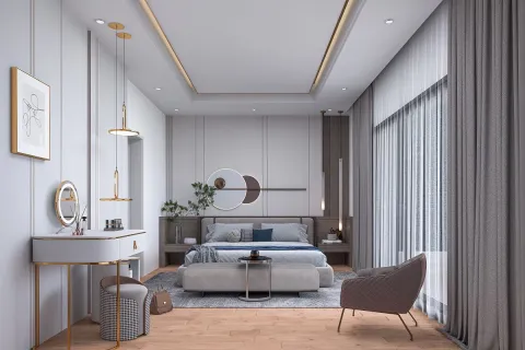 آپارتمان در  Mugla ، ترکیه 4 خوابه ، 340 متر مربع.  شماره 223792 - 9