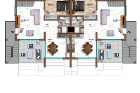 2+1 Penthouse  i Girne,  Nr. 95680 - 10