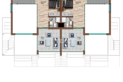 2+1 Penthouse  i Girne,  Nr. 95680 - 11