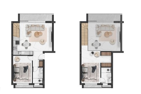 آپارتمان در  فاماگوستا ، ترکیه 86 متر مربع.  شماره 211140 - 14