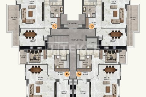 Dubleks daire 4+1 Alanya, Antalya, Türkiye №215739 - 19