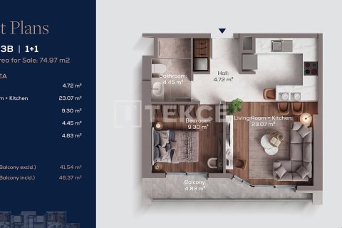 Daire  1+1  İstanbul, Türkiye №225470 - 13