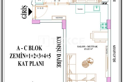 1+1 Wohnung  in Aksu, Antalya, Türkei Nr. 226900 - 21