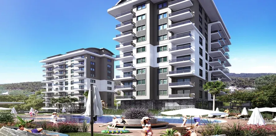 آپارتمان در  Alanya ، ترکیه 1 خوابه ، 54 متر مربع.  شماره 223537