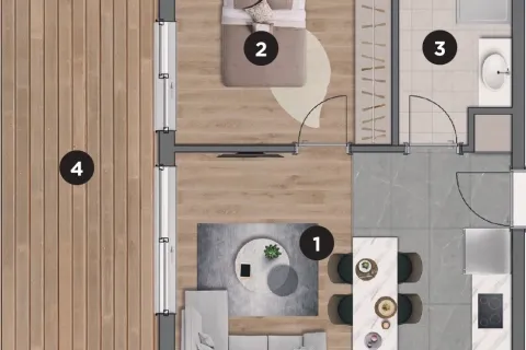 Daire 1+1 Aksu, Antalya, Türkiye №220659 - 17