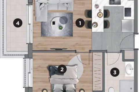 Daire  1+1  Aksu, Antalya, Türkiye №220657 - 17