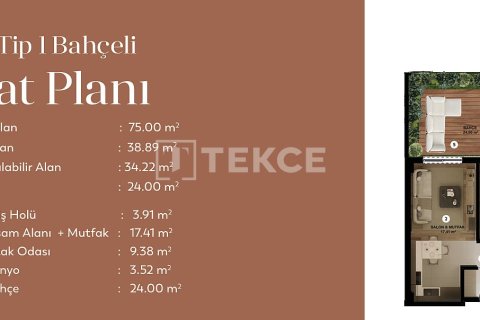 1+1 Lägenhet i Bursa, Turkiet Nr. 226535 - 24