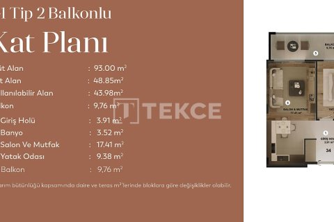 1+1 Lägenhet i Bursa, Turkiet Nr. 226535 - 25