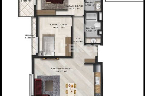 2+1 Lejlighed i Aksu, Antalya, Tyrkiet Nr. 226537 - 14