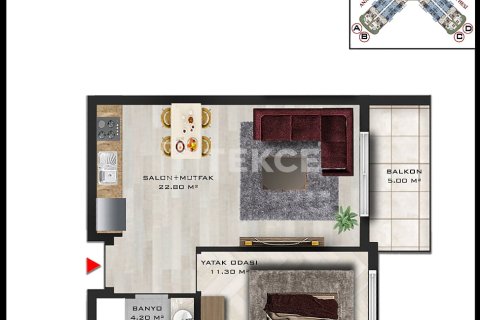2+1 Lejlighed i Aksu, Antalya, Tyrkiet Nr. 226537 - 11