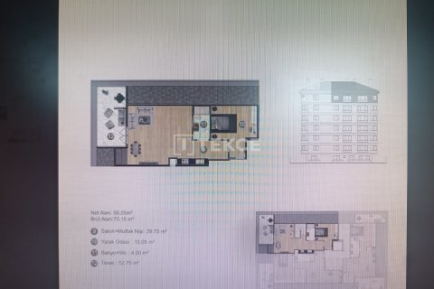 Продажа пентхауса  в Стамбуле, Турция 1+1, 70м2, №222472 – фото 17