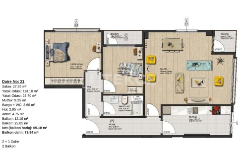 Daire  1+1  İstanbul, Türkiye №222473 - 8