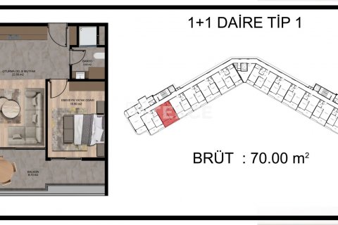 Продажа квартиры  в Эрдемли, Мерсине, Турция 2+1, 105м2, №100140 – фото 27