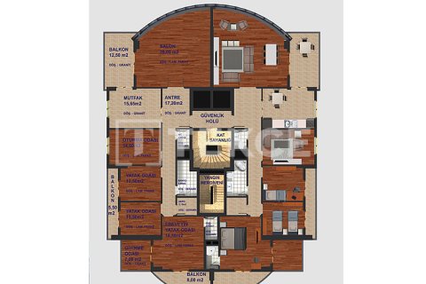 Продажа квартиры  в Акчаабате, Трабзоне, Турция 4+1, 210м2, №215854 – фото 21