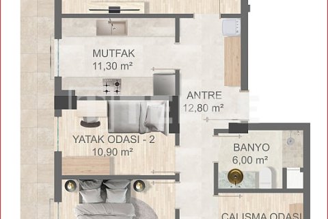 Продажа квартиры  в Аксу, Анталье, Турция 3+1, 130м2, №215853 – фото 23