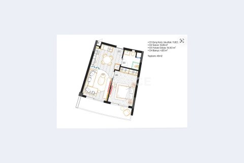 Apartment for sale  in Aksu, Antalya, Turkey, 1 bedroom, 55m2, No. 224773 – photo 16