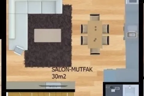 2+1 Lejlighed  i Alanya, Antalya, Tyrkiet Nr. 220426 - 28