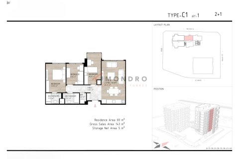 3+1 Leilighet  i Kâğıthane, Istanbul, Tyrkia Nr. 212361 - 26