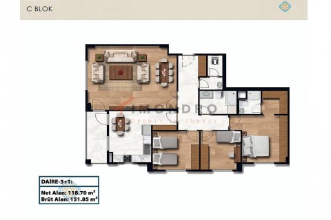 آپارتمان در Zeytinburnu، Istanbul ، ترکیه 3 خوابه ، 133 متر مربع. شماره 225266 - 28