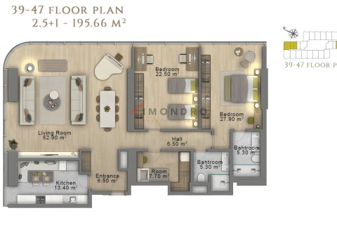 1+1 Wohnung  in Sisli, Istanbul, Türkei Nr. 225268 - 22