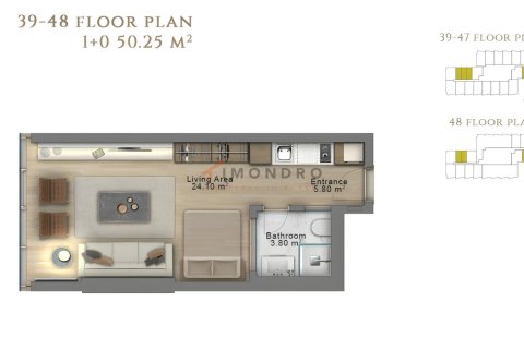 1+1 Wohnung  in Sisli, Istanbul, Türkei Nr. 225268 - 26