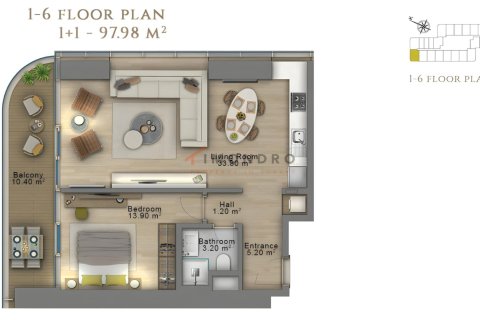 1+1 Wohnung  in Sisli, Istanbul, Türkei Nr. 225268 - 28