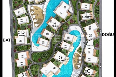 پنت هاس در  Girne ، ترکیه 3 خوابه ، 109 متر مربع.  شماره 221669 - 3