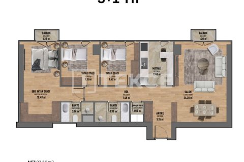 Apartment for sale in Istanbul, Turkey, 3 bedrooms, 150m2, No. 226573 – photo 20