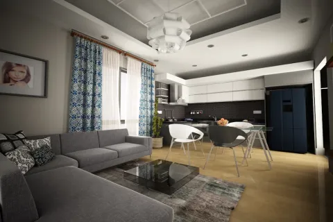 آپارتمان در  Alanya ، ترکیه 1 خوابه ، 60 متر مربع.  شماره 223630 - 22