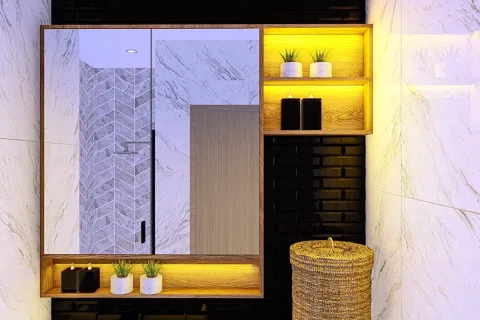 آپارتمان در  Alanya ، ترکیه 1 خوابه ، 60 متر مربع.  شماره 223632 - 23