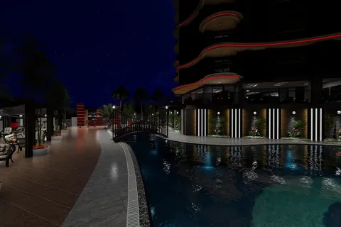 آپارتمان در  Alanya ، ترکیه 1 خوابه ، 65 متر مربع.  شماره 223629 - 12