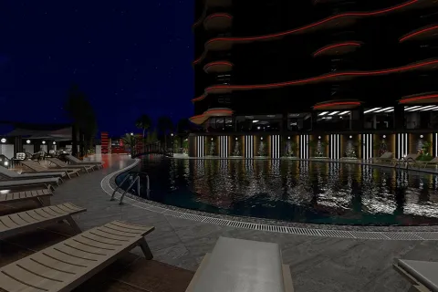 آپارتمان در  Alanya ، ترکیه 1 خوابه ، 65 متر مربع.  شماره 223629 - 6