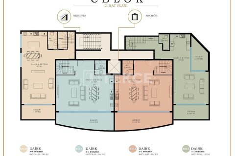 3+1 Leilighet i Alanya, Antalya, Tyrkia Nr. 237447 - 27