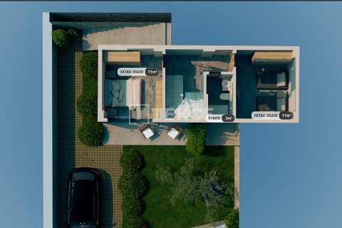 3+1 Villa i Kas, Antalya, Tyrkiet Nr. 215802 - 16