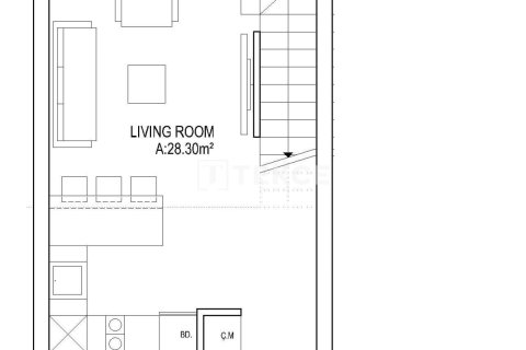 آپارتمان در  Famagusta ، ترکیه 1 خوابه ، 60 متر مربع.  شماره 224407 - 13
