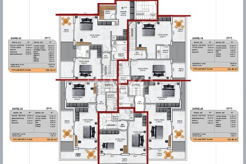 2+1 Lejlighed i Alanya, Antalya, Tyrkiet Nr. 226434 - 21