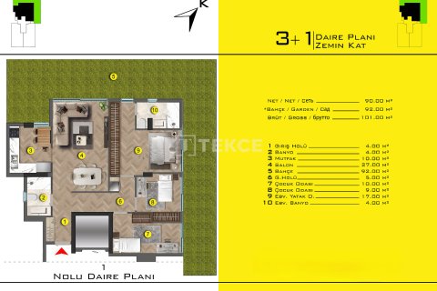 3+1 Lägenhet i Antalya, Turkiet Nr. 225480 - 16