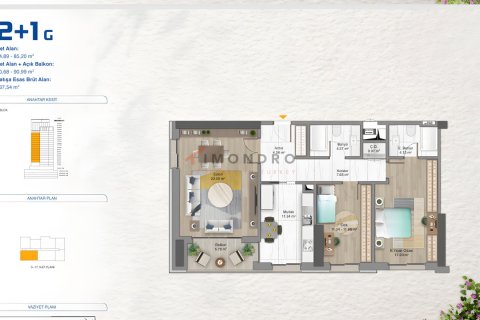 Apartment for sale  in Umraniye, Istanbul, Turkey, 2 bedrooms, 90m2, No. 223065 – photo 7