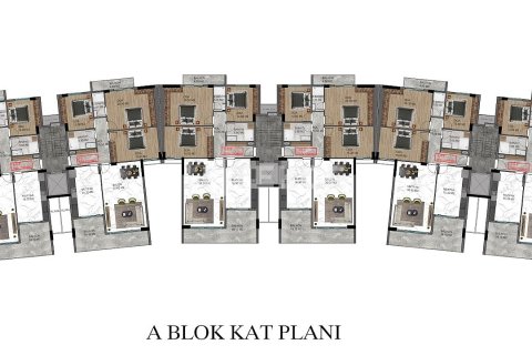 آپارتمان در Kusadasi ، ترکیه 3 خوابه ، 110 متر مربع. شماره 216367 - 30