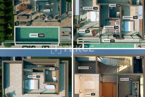 Продажа виллы в Каше, Анталье, Турция 3+1, 137м2, №216363 – фото 24