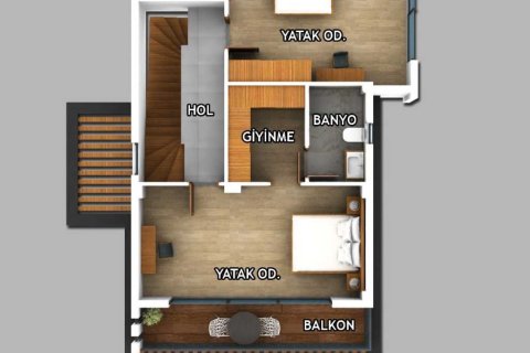 4+1 Villa i Fethiye, Mugla, Turkiet Nr. 234282 - 14