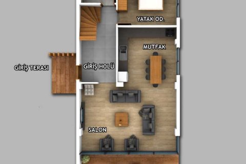 4+1 Villa i Fethiye, Mugla, Turkiet Nr. 234282 - 13