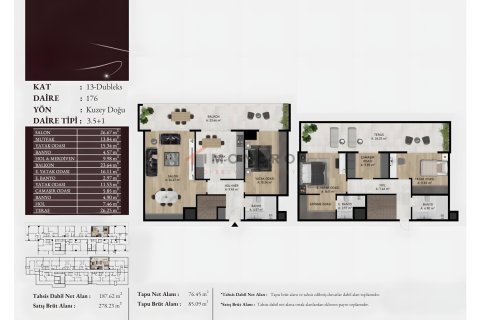 آپارتمان در Atasehir، Istanbul ، ترکیه 57 متر مربع. شماره 221535 - 12