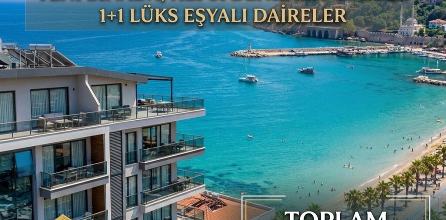 1+1 Apartment  in Alanya, Antalya, Turkey No. 237683