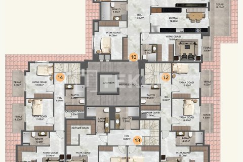 3+1 Wohnung  in Alanya, Antalya, Türkei Nr. 224385 - 22